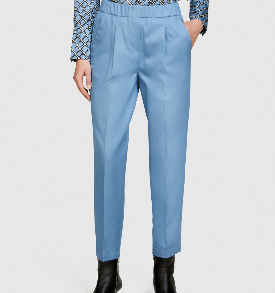 Solid color joggers - women's joggers - Light Blue | Sisley image number 4